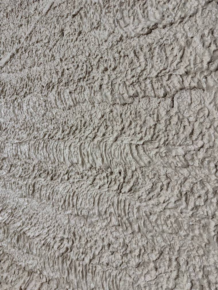 Detail čerstvě nanesené omítky